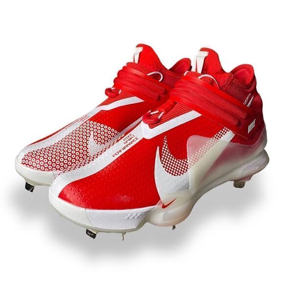 Nike Force Zoom Trout 7 Baseball Cleats Red White Mens size 10 DC9904-602 New - Picture 4 of 7